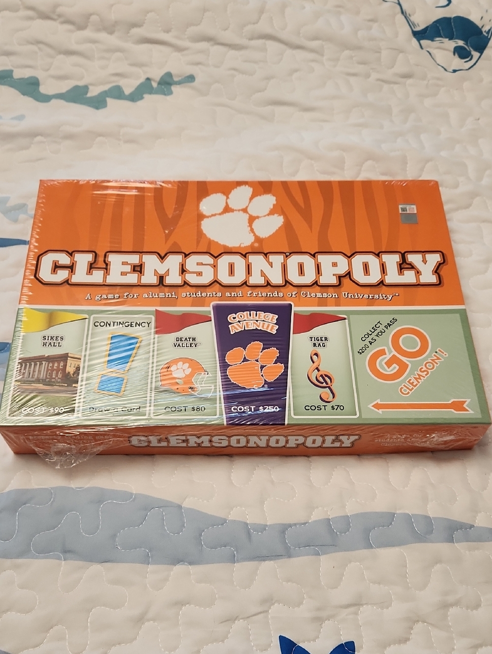 Hollister Clemsonopoly Board Game - Orange, White, Green, Purple